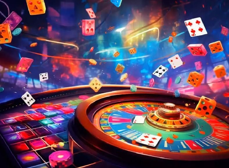 Mobile landing visual for 7u7 bet app with purple gaming interface